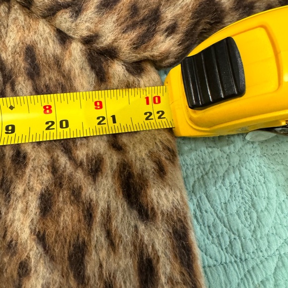 AUTHENTIC J.CREW TOPCOAT IN DOUBLE LEOPARD SIZE 14 - Picture 7 of 10